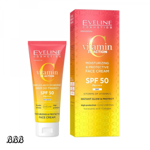 Eveline Vitamin C 3x Action Moisturizing & Protective Face Cream SPF 50 - 30ml